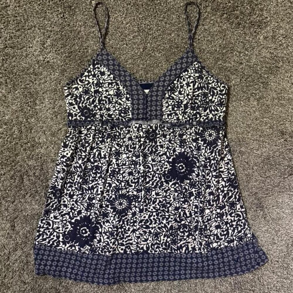 American-eagle Women's Blue and Navy Vest